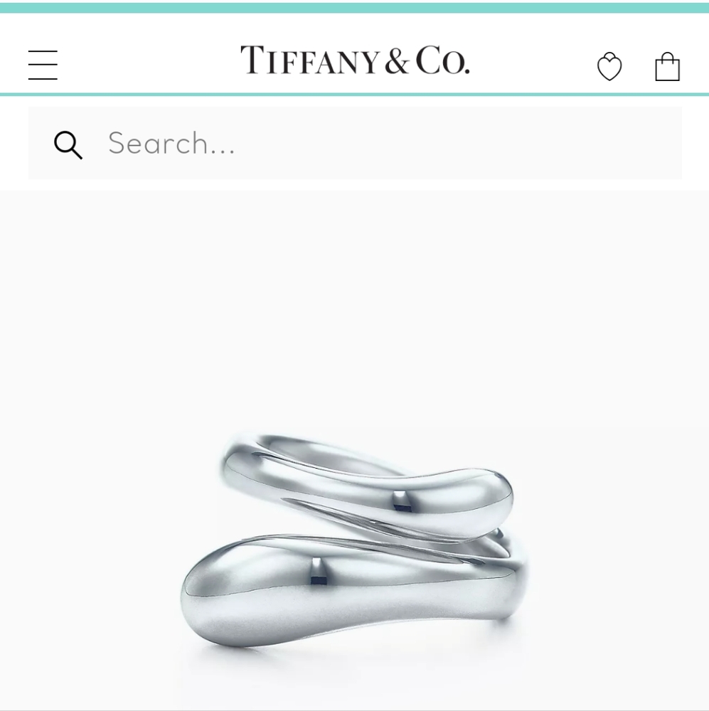 Tiffany & Co Elsa Peretti Teardrop Ring